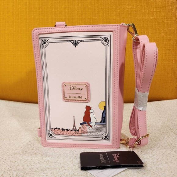 Loungefly Disney The Aristocats Classic Story Book Convertible Mini Backpack NEW - Picture 4 of 13